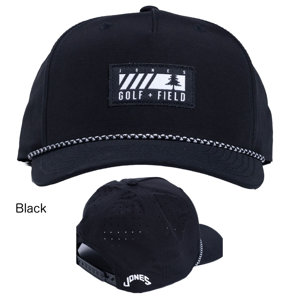Jeiru Jones Sports Golf ゴルフ キャップ ブラック JONES ジョーンズ ゴルフキャップ Golf + Field Rope Hat メンズ 帽子