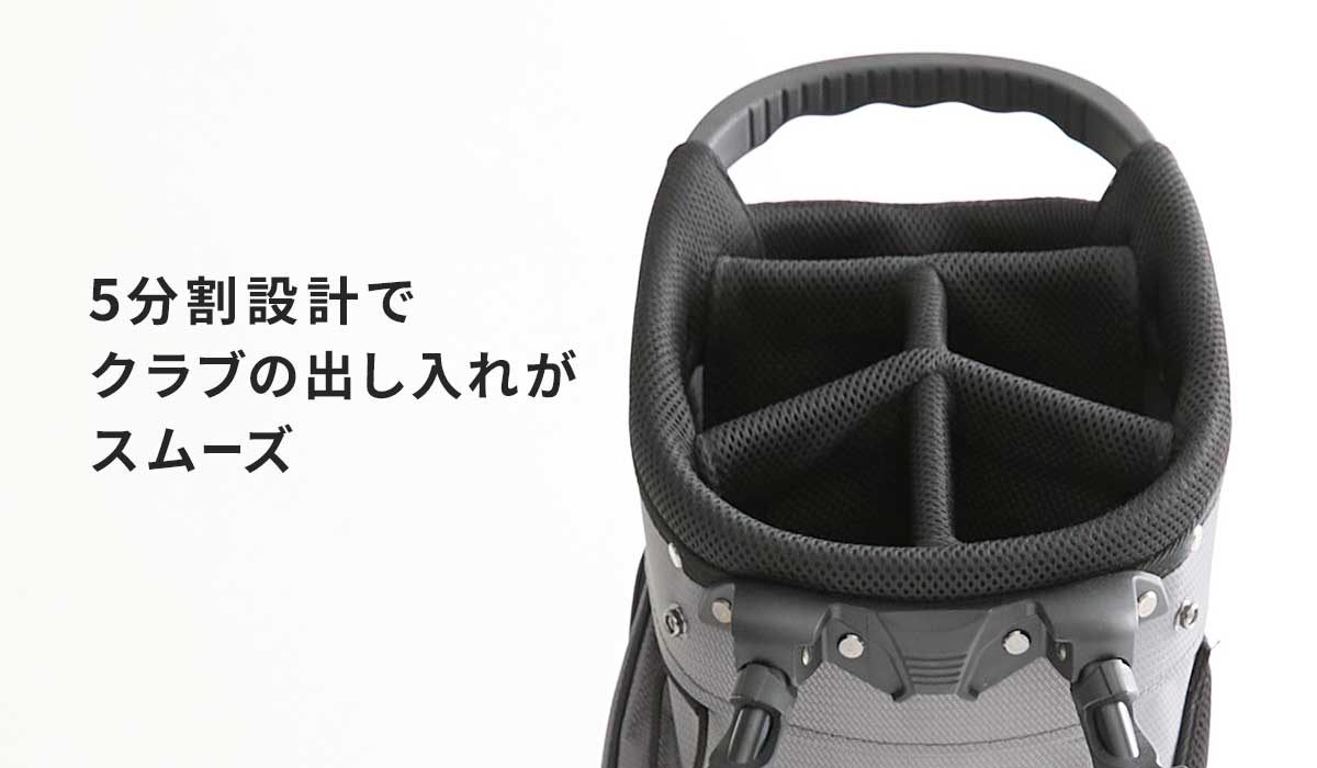 5分割の口枠を真上から見た様子