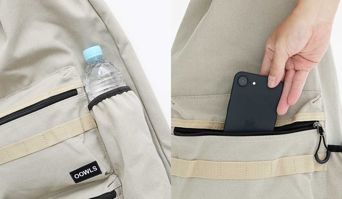 Club Backpackのポケット収納