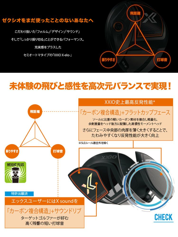 ゼクシオ_エックス_XXIO_X_eks_ゴルフクラブ_ドライバー