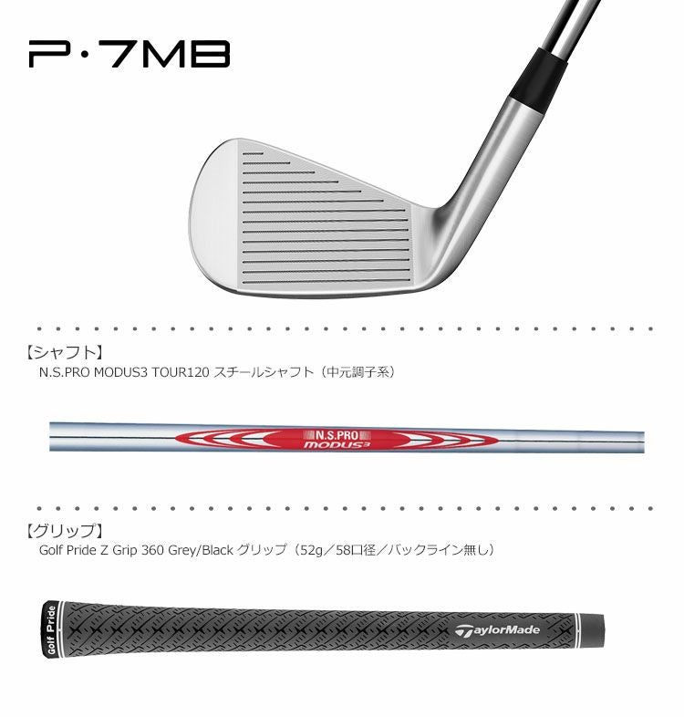 テーラーメイド_P7MB_アイアンセット_2020