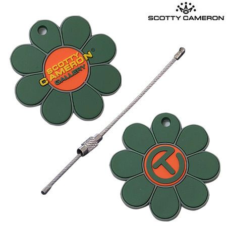 稀少 スコッティキャメロン Rubber Flower Key キーホルダー GREEN