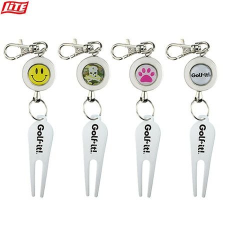 ライト_リール付グリーンフォークカラビナ付き_T-292