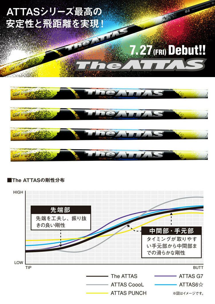 コブラ スリーブ付きシャフト The ATTAS(ATTAS10) (F9／F8／F7／KING