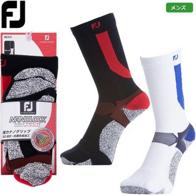 フットジョイ_ナノロックテック_クルー_メンズ_ソックス_FJSK146