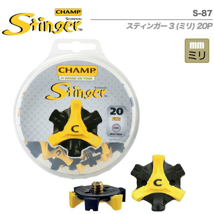毎日発送】【ゴルフ】【スパイク鋲】ライト CHAMP チャンプ Stinger
