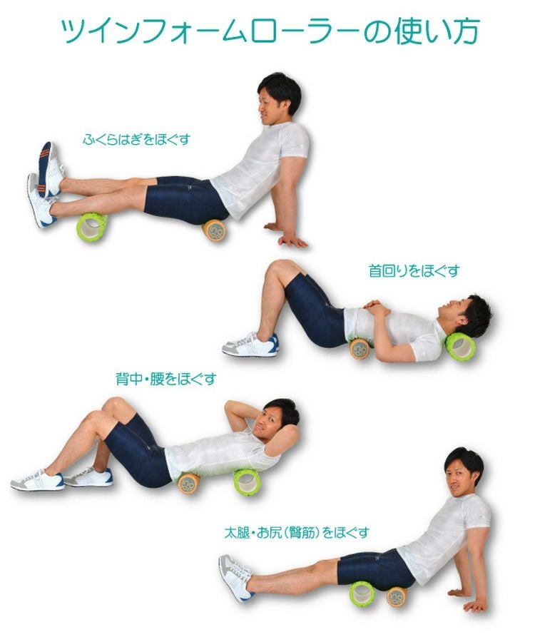 フォームツインローラー_筋膜リリース硬&軟2本セット_BT-1851