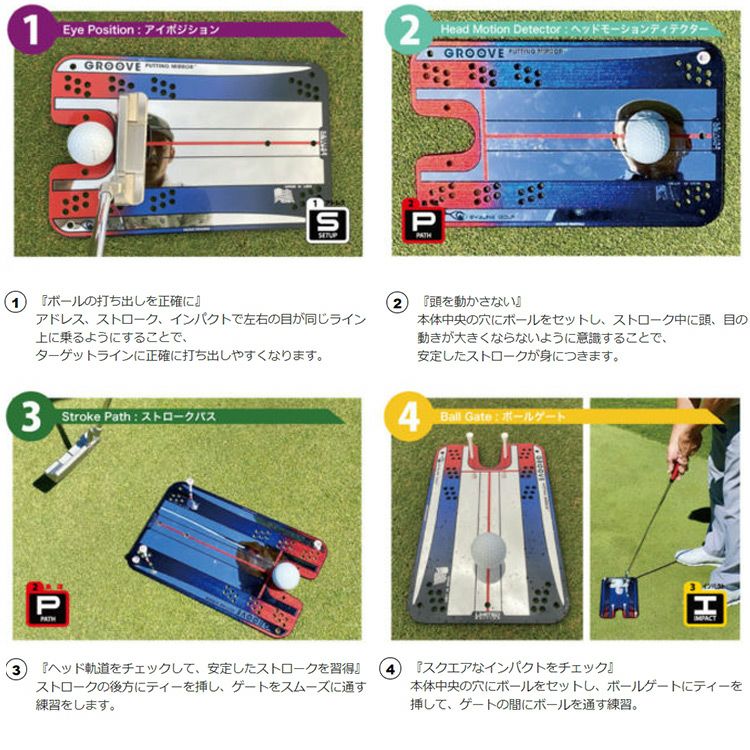 アイラインゴルフ_グルーヴパッティングミラー_ELG-GM18