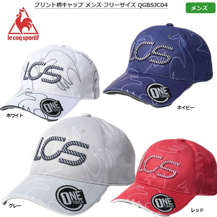 ルコック_プリント柄キャップ_メンズ_QGBSJC04