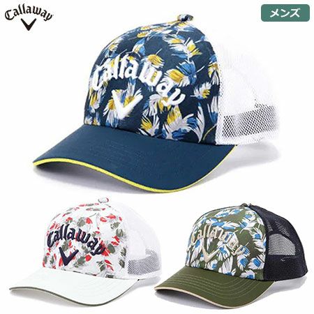 キャロウェイボタニカルプリントメッシュキャップ