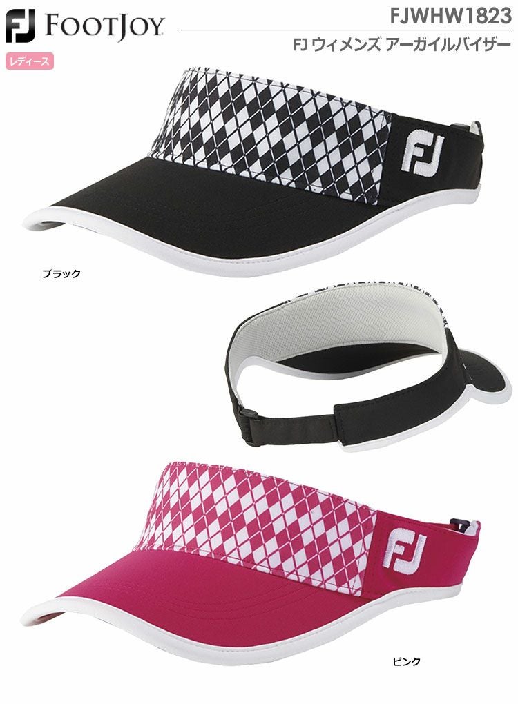 フットジョイFJウィメンズアーガイルバイザーFJWHW1823