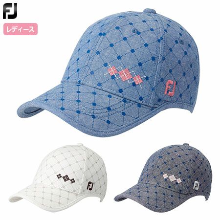 フットジョイFJウィメンズアーガイルキャップFJWHW1904