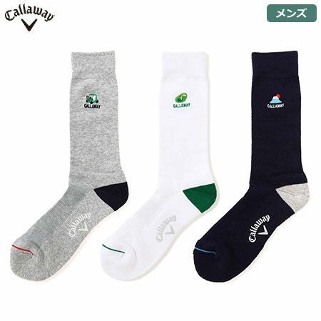 キャロウェイワンポイントクルーソックス