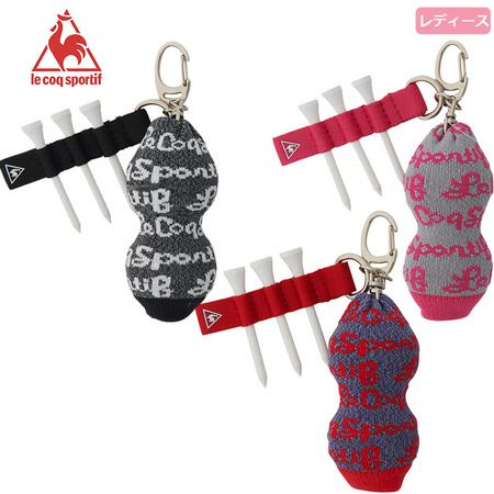 ルコック_2019_レディース_ティー挿し付き_ニット_ボールホルダー_2個用_QQCNJX60