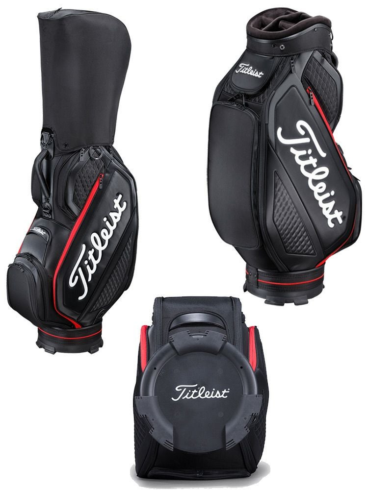 タイトリスト_ジェットブラックミッドサイズ_キャディバッグ_TB20SF4
