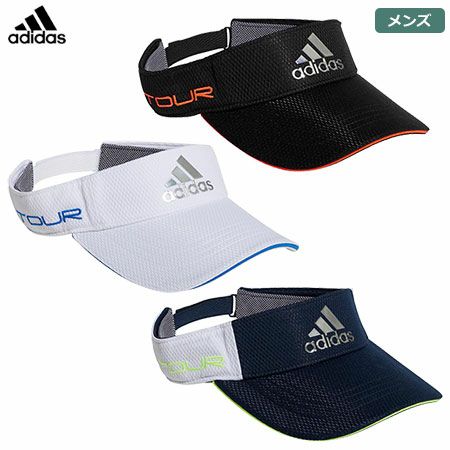 アディダスツアーメタリックロゴバイザーGUX86