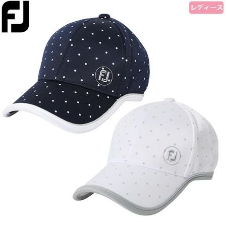 フットジョイ_ドットプリントキャップ_FJWHW2104