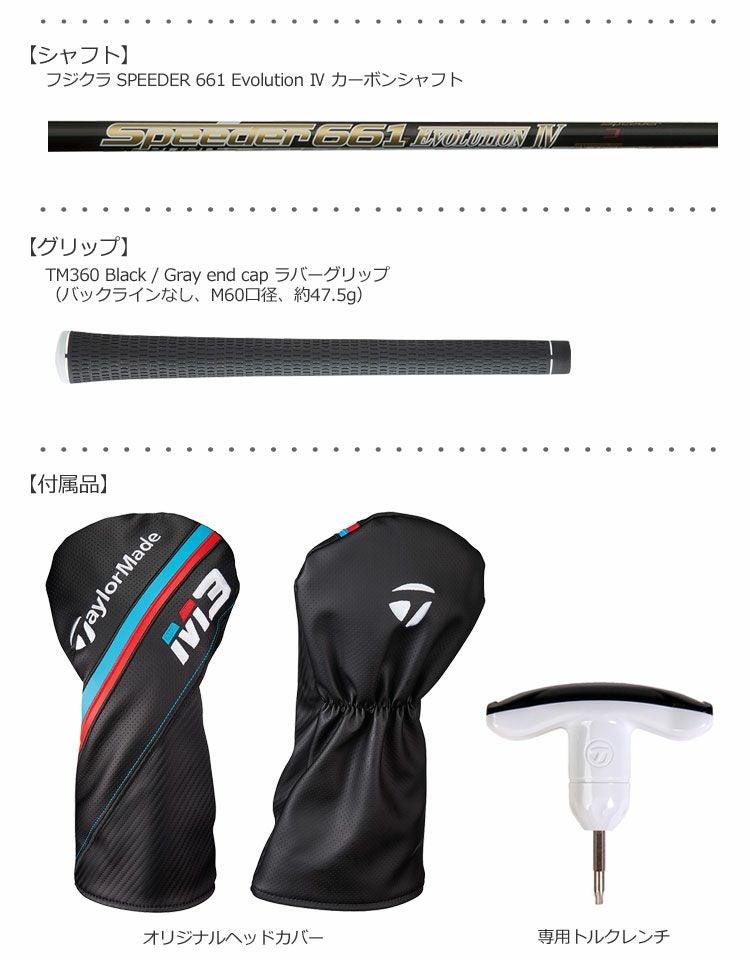 テーラーメイドTaylorMadeM3ドライバー