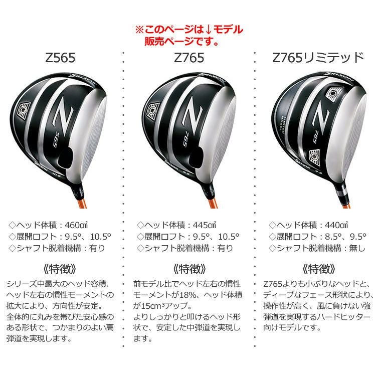 スリクソンSRIXONZ765ドライバー