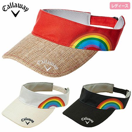 キャロウェイレインボープリント鹿の子サンバイザー241-7184816