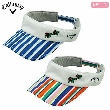 キャロウェイストライププリントサンバイザー241-7184813