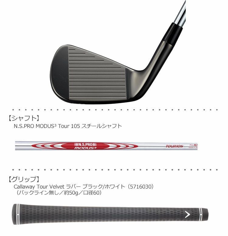 キャロウェイX_FORGED_STARスモークアイアンセット