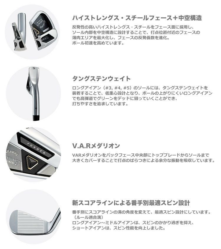 キャロウェイLEGACYBLACK単品アイアン
