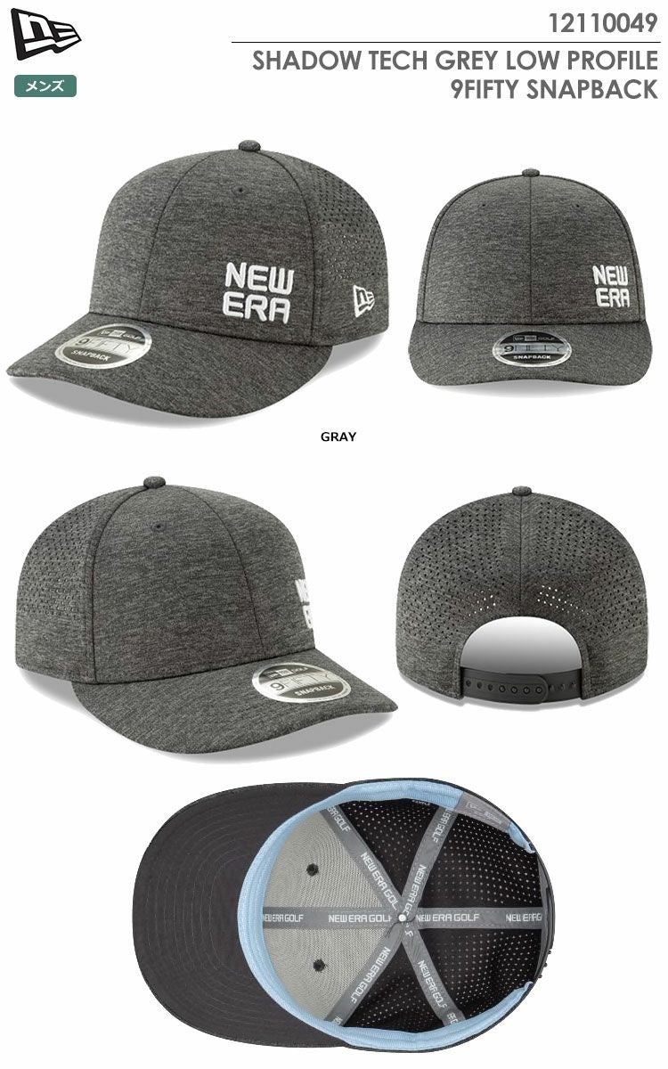 ニューエラSHADOWTECHGREYLOWPROFILE9FIFTYSNAPBACK