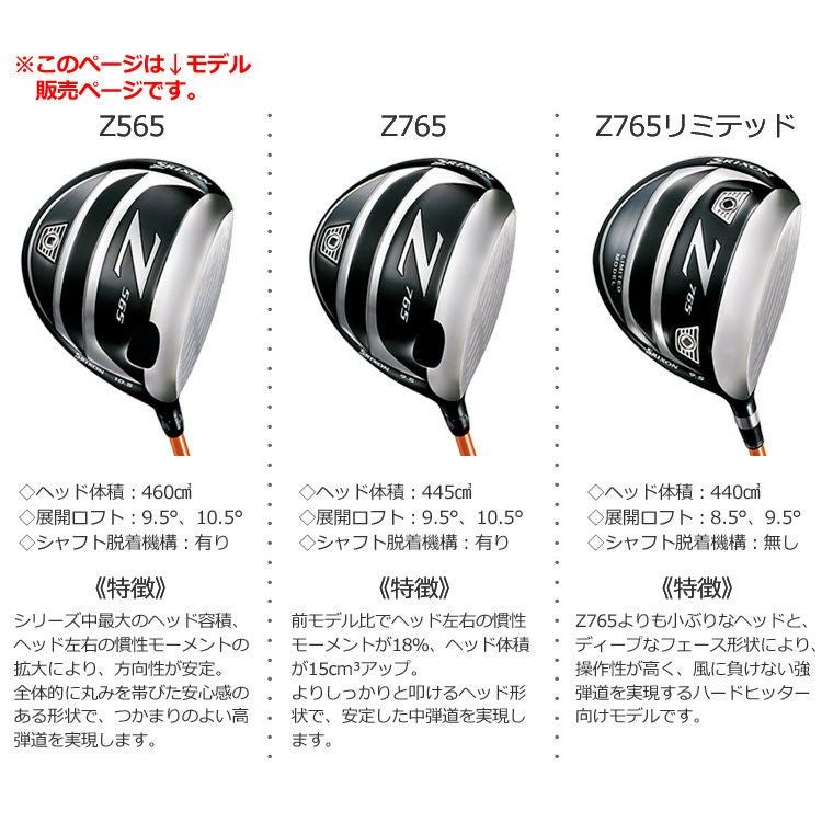 スリクソンSRIXONZ765ドライバー