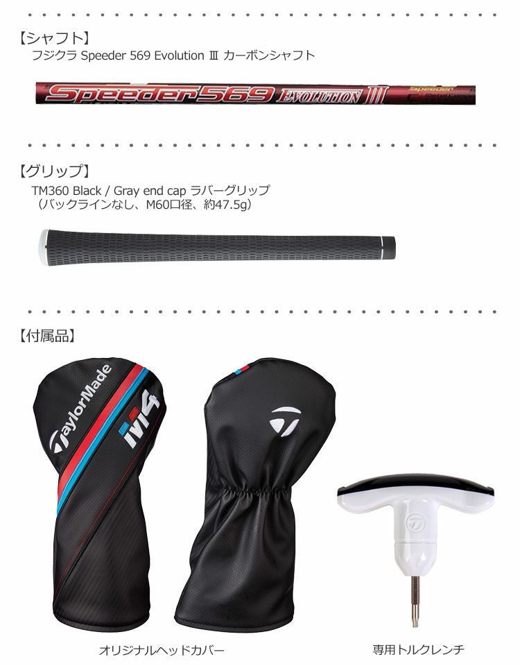 テーラーメイドTaylorMadeM4ドライバー