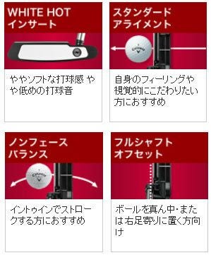 【激安】【在庫限り】【パター】オデッセイWHITEHOTPROLADIESパター#1【日本仕様】