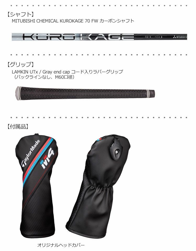 テーラーメイドTaylorMadeM4フェアウェイ