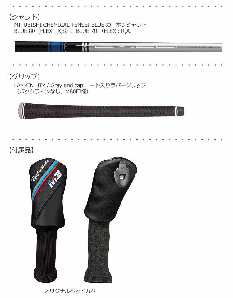 テーラーメイドTaylorMadeM3ユーティリティ