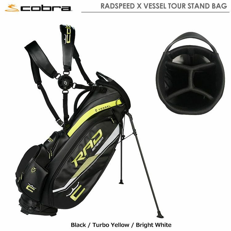 コブラ RADSPEED X VESSEL TOUR STAND BAG Black / Turbo Yellow