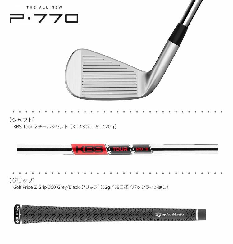 テーラーメイド_P770_アイアンセット_2020