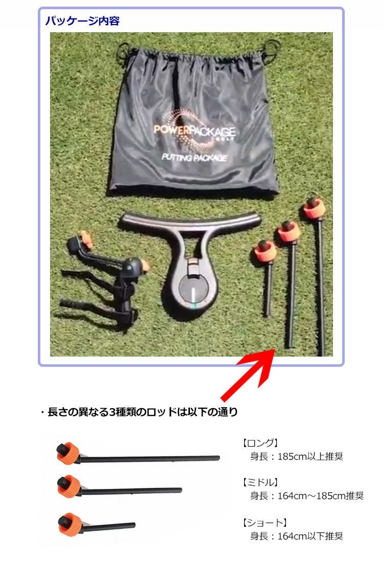 パターパッケージ POWER PACKAGE GOLF PUTTING PACKAGE 練習器具