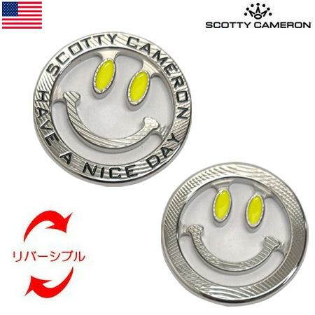 毎日発送】【超稀少】スコッティキャメロン Ball Marker - Smiley Face