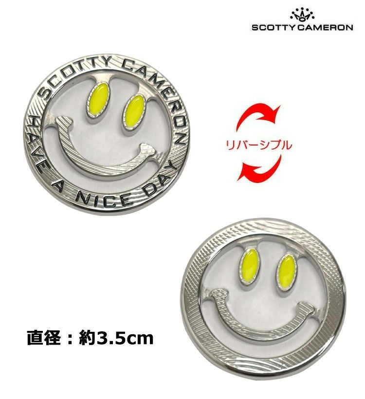 毎日発送】【超稀少】スコッティキャメロン Ball Marker - Smiley Face