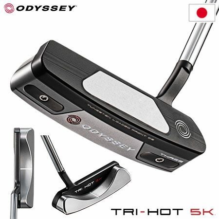 ODYSSEY TRI-HOT 5K THREEパター メンズ 右用 STROKE LABシャフト装着