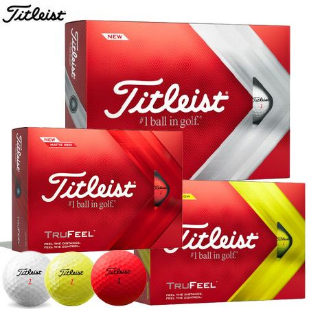 タイトリスト 2022 TRUFEEL 2ピース ゴルフボール 1ダース 12個入 日本