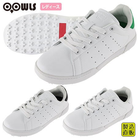 毎日発送】ゴルフシューズ メンズ OOWLS クラシック スパイクレス