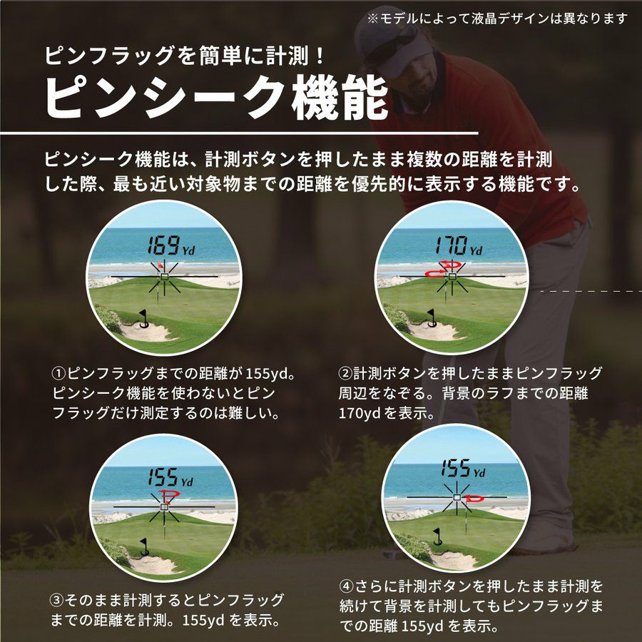 毎日発送】ゴルフレーザー距離計 PINPOINT Professional Slope-2 プロ