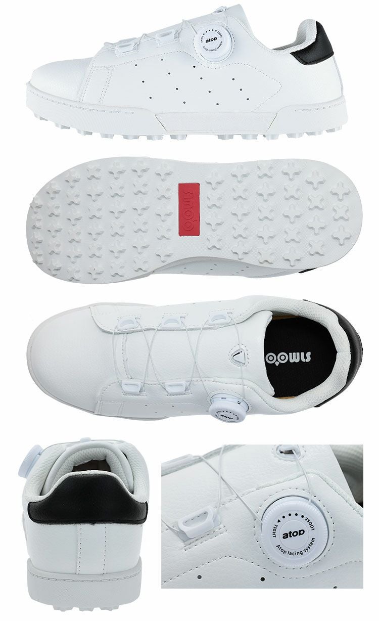 毎日発送】ゴルフシューズ メンズ OOWLS 本格ダイヤル式 スパイクレス