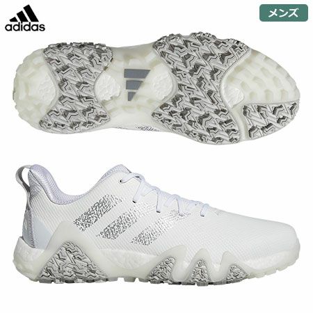 アディダスゴルフシューズコードカオス22LVL61メンズスパイクレスシューズGX3932ホワイト/シルバーメタリック/グレーツーadidas2022年モデル日本正規品