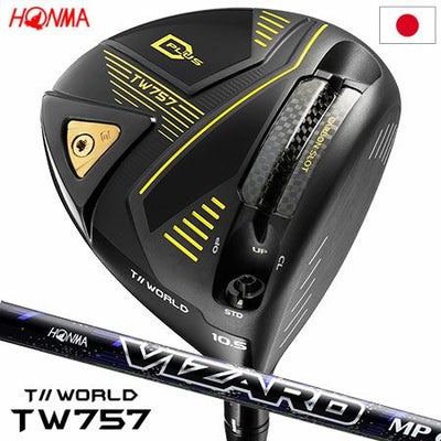 本間ゴルフT//WORLDTW757TYPE-DPLUSドライバーメンズ右用VIZARDMP日本正規品2022年モデル