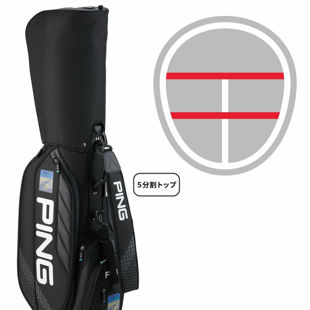 CB-P2201キャディバッグ 9型 PING 2022年モデル ピン PING CB-P2201 フラッグスタッフ キャディバッグ 9型 2022年