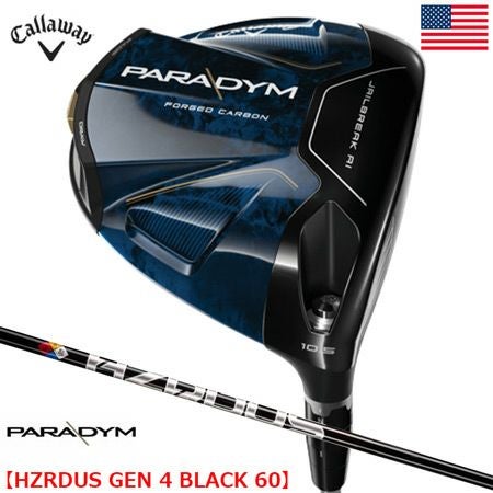 キャロウェイPARADYMパラダイムドライバーメンズ右用ProjectXHZRDUSGEN4BLACK60USA直輸入品2023年モデル