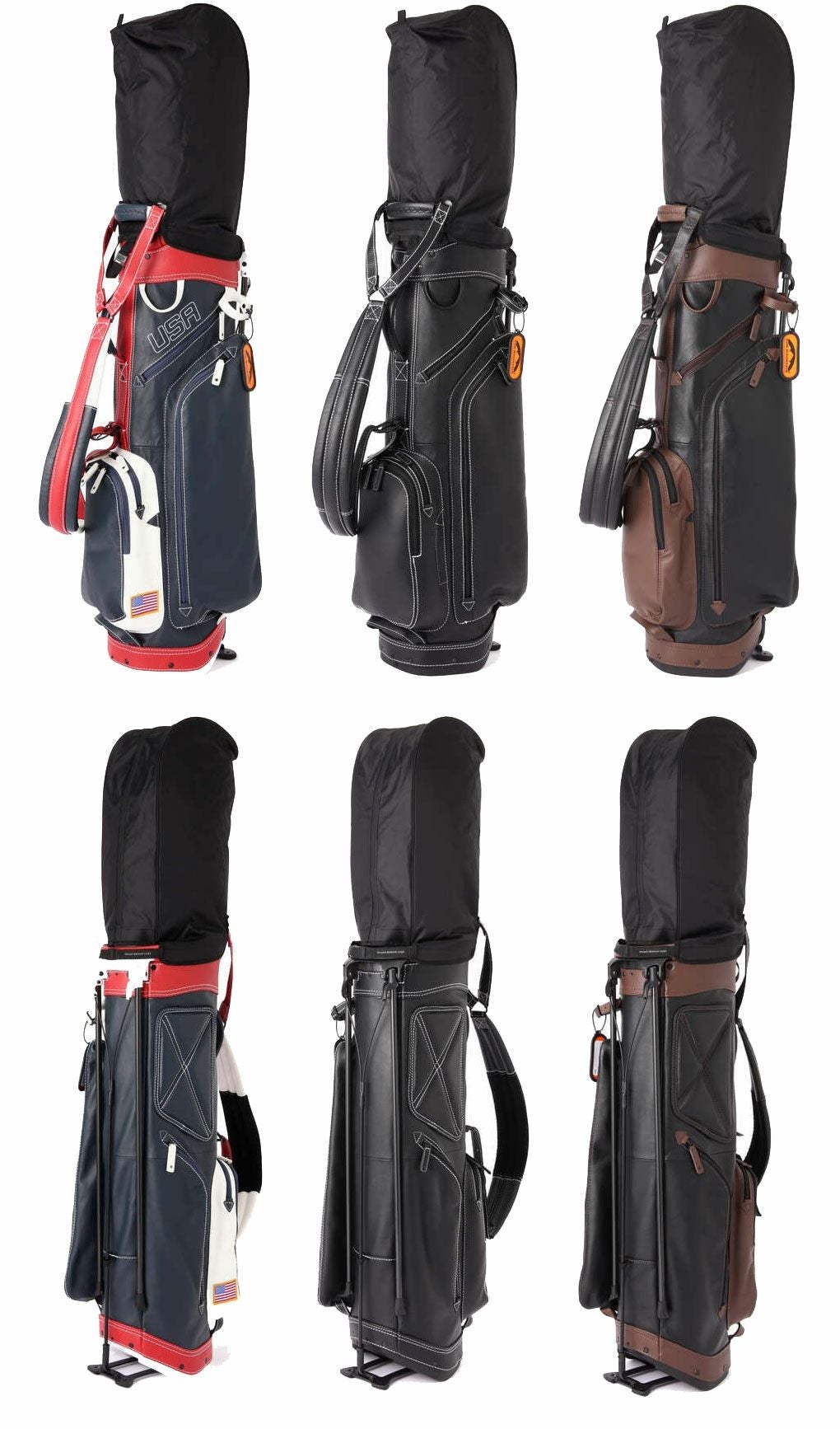 毎日発送】サンマウンテン LEATHER スタンド式 キャディバッグ 9型 267