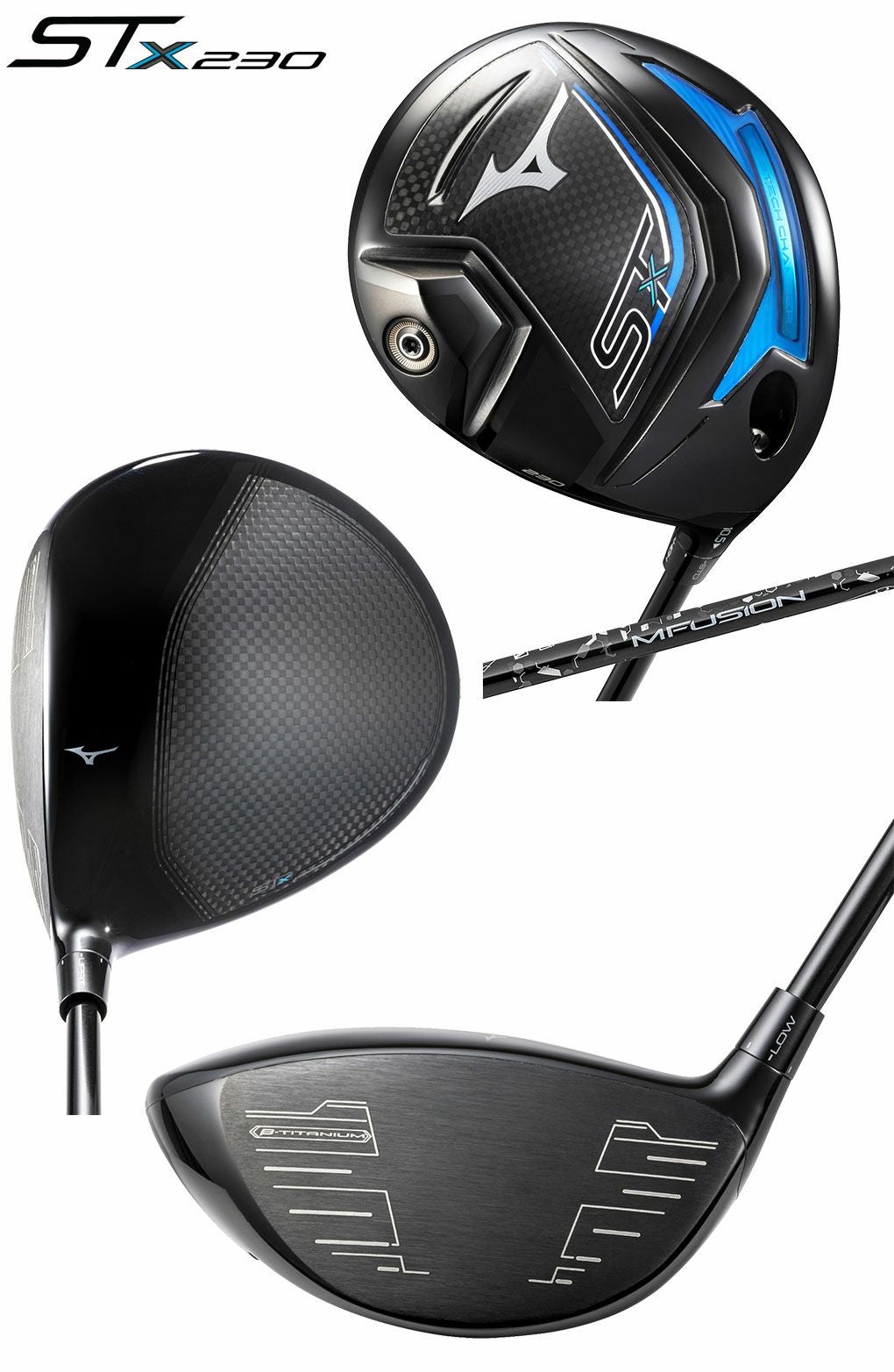 ミズノST-X230ドライバーメンズ右用22MFUSIONDカーボンシャフト日本正規品2023年モデル