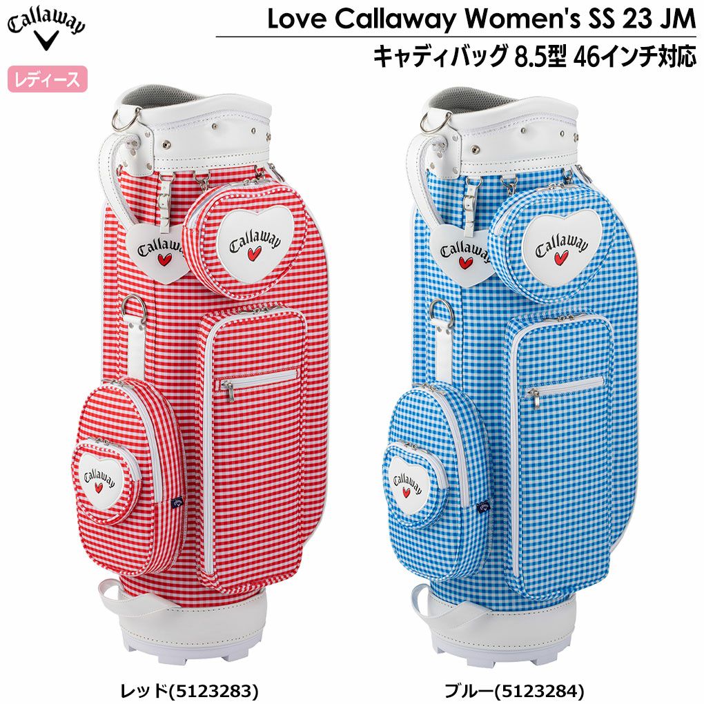 Love Callaway Woメンズ SS 23 JM キャディバッグ 8.5型 46インチ対応